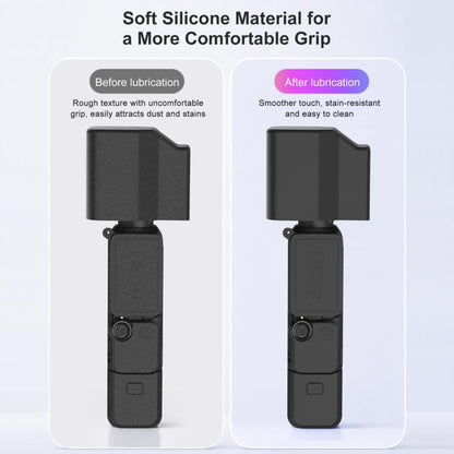 For DJI Osmo Pocket 4P PULUZ 5 in 1 Body Lens Handle Screen Silicone Cover with Anti-loss Rope