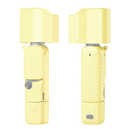For DJI Osmo Pocket 4P PULUZ 5 in 1 Body Lens Handle Screen Silicone Cover with Anti-loss Rope