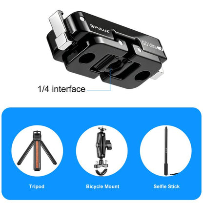For Insta360 GO Ultra PULUZ Magnetic Metal Quick Release Base Mount, For Insta360 GO Ultra Zinc Alloy