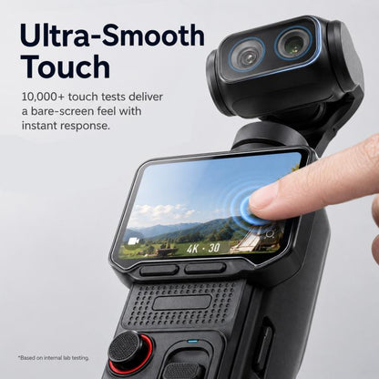 For Insta360 Luna Ultra PULUZ 9H 2.5D HD Tempered Glass Screen Film + Lens Protector