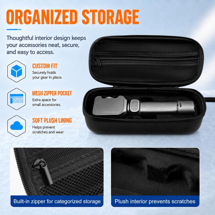 For Insta360 Luna Ultra PULUZ Hard Carrying Case PU Diamond Pattern EVA Protective Storage Bag, For Insta360 Luna Ultra / Pro