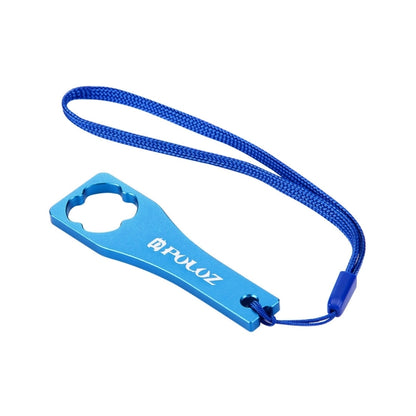 PULUZ CNC Aluminum Alloy Tighten Screw Cap Wrench Tool for GoPro Hero11 Black / HERO10 Black / HERO9 Black / HERO8 Black / HERO7 /6 /5 /5 Session /4 Session /4 /3+ /3 /2 /1, Xiaoyi and Other Action Cameras, Wrench (Aluminum Material) Blue...