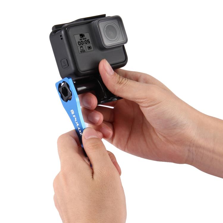 PULUZ CNC Aluminum Alloy Tighten Screw Cap Wrench Tool for GoPro Hero11 Black / HERO10 Black / HERO9 Black / HERO8 Black / HERO7 /6 /5 /5 Session /4 Session /4 /3+ /3 /2 /1, Xiaoyi and Other Action Cameras, Wrench (Aluminum Material) Blue...