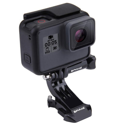 PULUZ Black Vertical Surface J-Hook Buckle Mount for PULUZ Action Sports Cameras Jaws Flex Clamp Mount for GoPro, Insta360, DJI and Other Action Cameras, J-Hook Mount