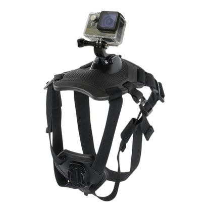 PULUZ Hound Dog Fetch Harness Adjustable Chest Strap Mount for GoPro, Insta360, DJI and Other Action Cameras, Dog Chest Strap