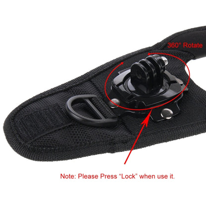 PULUZ 360 Degree Rotation Glove Style Palm Strap Mount Band for GoPro, Insta360, DJI and Other Action Cameras, Glove Palm Strap