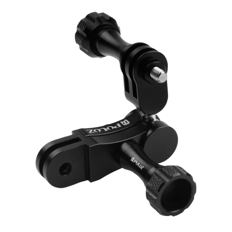 PULUZ CNC Aluminum Ball Joint Mount with 2 Long Screws for GoPro, Insta360, DJI and Other Action Cameras, CN Stock