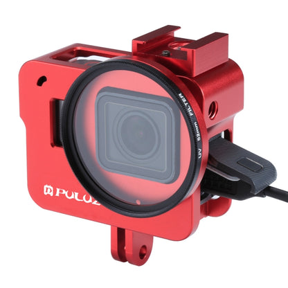 PULUZ Housing Shell CNC Aluminum Alloy Protective Cage with 52mm UV Lens for GoPro HERO(2018) /7 Black /6 /5, For HERO6 /5 No Frame, For HERO5/6 No Frame