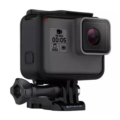 PULUZ ABS Plastic Housing Shell Frame Mount Protective Case Cage with Pedestal and Long Screw for GoPro HERO(2018) /7 Black /6 /5, For GoPro HERO6 /5