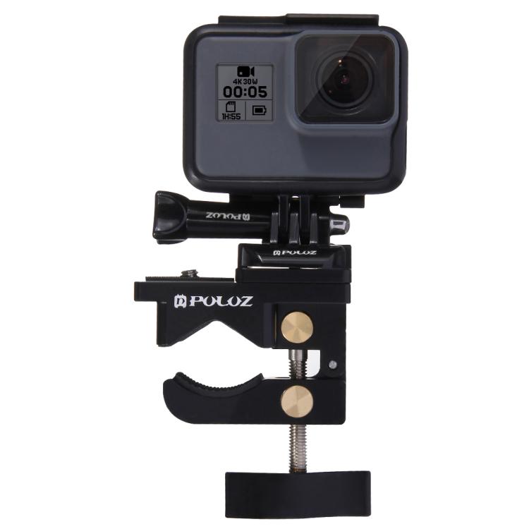 PULUZ Aluminium Alloy Mount Universal Fixing Clamp for GoPro, Insta360, DJI and Other Action Cameras, Fixing Clamp Mount