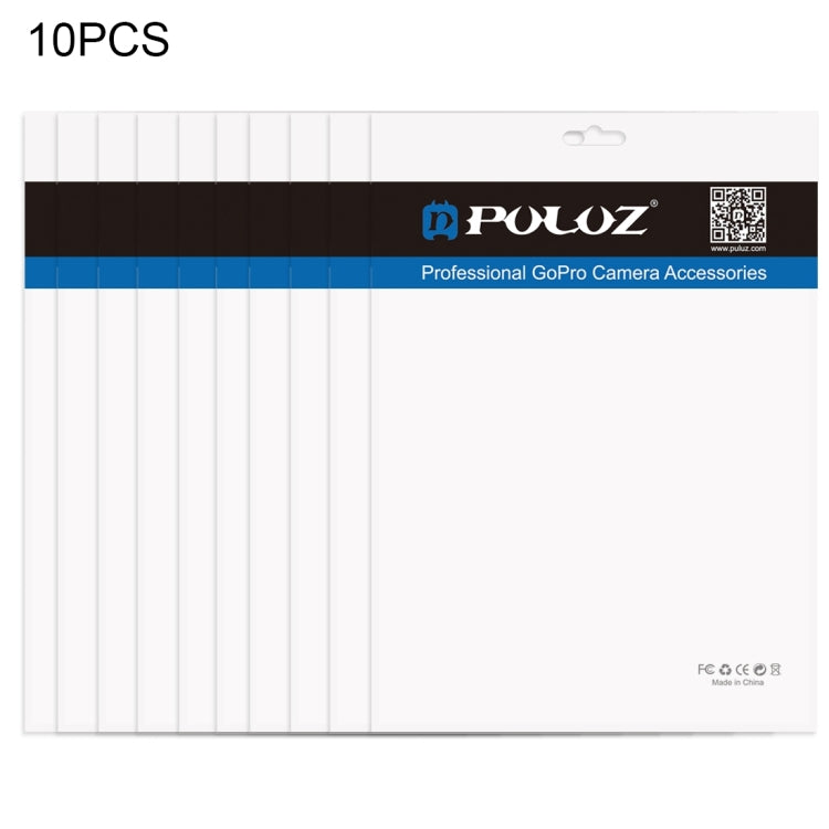 10 PCS PULUZ 33cm x 23.5cm Hang Hole Clear Front White Pearl Jewelry Zip Lock Packaging Bag(Size: XL), Size: XL