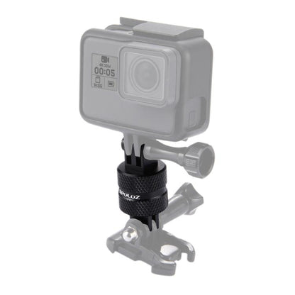 PULUZ 360 Degree Rotation CNC Swivel Pivot Extension Arm Tripod Mount for GoPro, Insta360, DJI and Other Action Cameras, Extension Adapter
