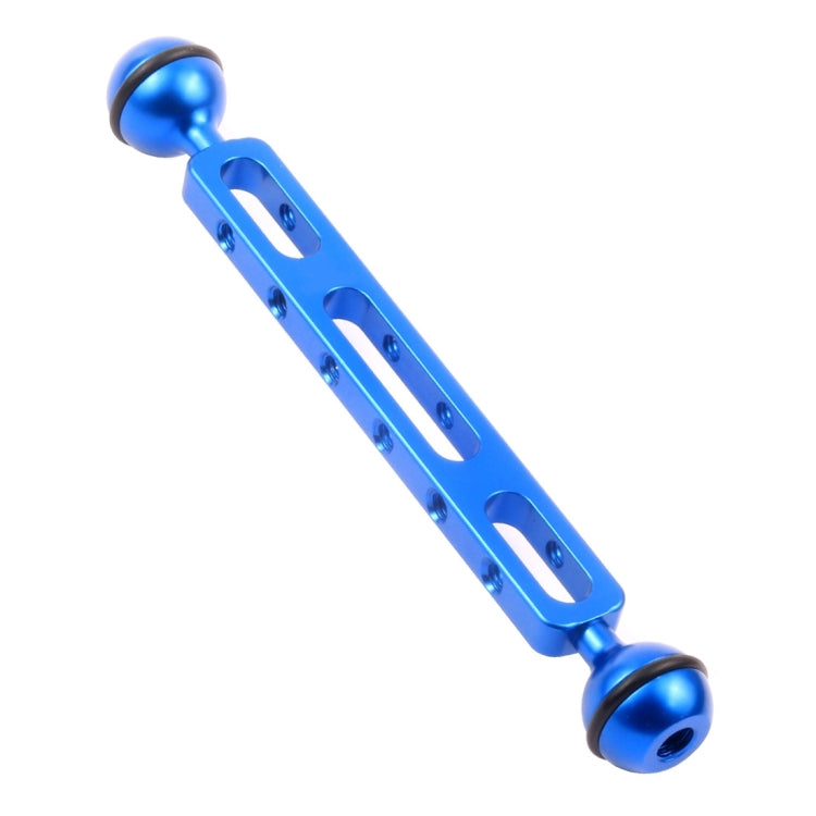 PULUZ 7.87 inch 20cm Aluminum Alloy Dual Balls Arm for Underwater Torch / Video Light, Ball Diameter: 2.54cm, 7.87 inch (Black), 7.87 inch (Blue), 7.87 inch (Red)