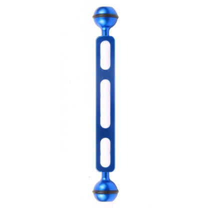 PULUZ 7.87 inch 20cm Aluminum Alloy Dual Balls Arm for Underwater Torch / Video Light, Ball Diameter: 2.54cm, 7.87 inch (Black), 7.87 inch (Blue), 7.87 inch (Red)