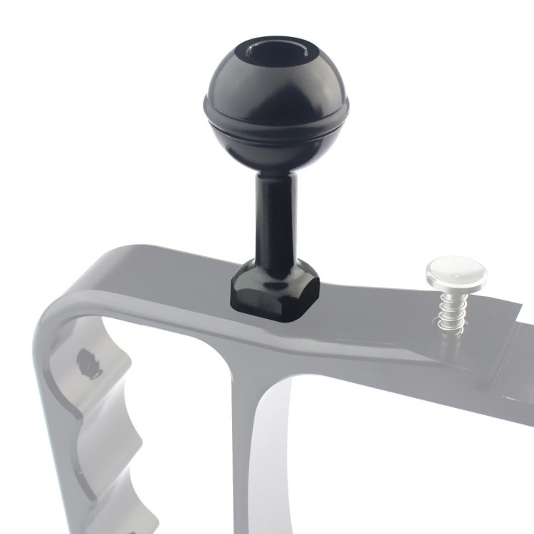 PULUZ 1/4 inch Screw Aluminum Ball Adapter Mount for GoPro, Insta360, DJI and Other Action Cameras, Diameter: 2.5cm, 1/4 inch Screw(Black)