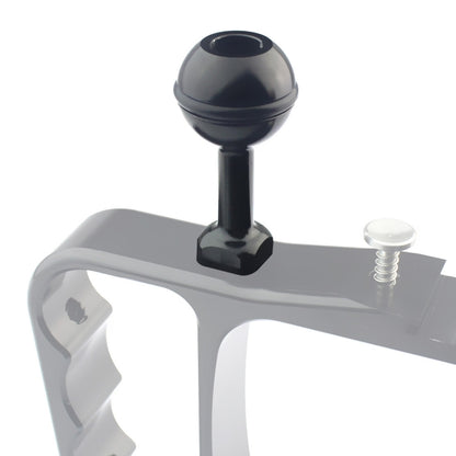 PULUZ 1/4 inch Screw Aluminum Ball Adapter Mount for GoPro, Insta360, DJI and Other Action Cameras, Diameter: 2.5cm, 1/4 inch Screw(Black)