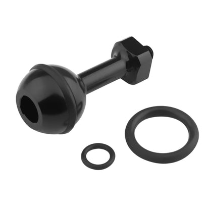 PULUZ 1/4 inch Screw Aluminum Ball Adapter Mount for GoPro, Insta360, DJI and Other Action Cameras, Diameter: 2.5cm, 1/4 inch Screw(Black)