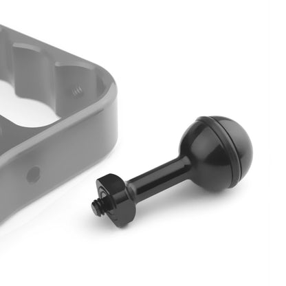 PULUZ 1/4 inch Screw Aluminum Ball Adapter Mount for GoPro, Insta360, DJI and Other Action Cameras, Diameter: 2.5cm, 1/4 inch Screw(Black)