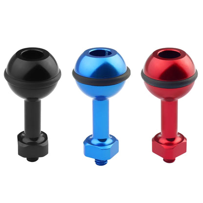PULUZ 1/4 inch Screw Aluminum Ball Adapter Mount for GoPro, Insta360, DJI and Other Action Cameras, Diameter: 2.5cm, 1/4 inch Screw(Black)