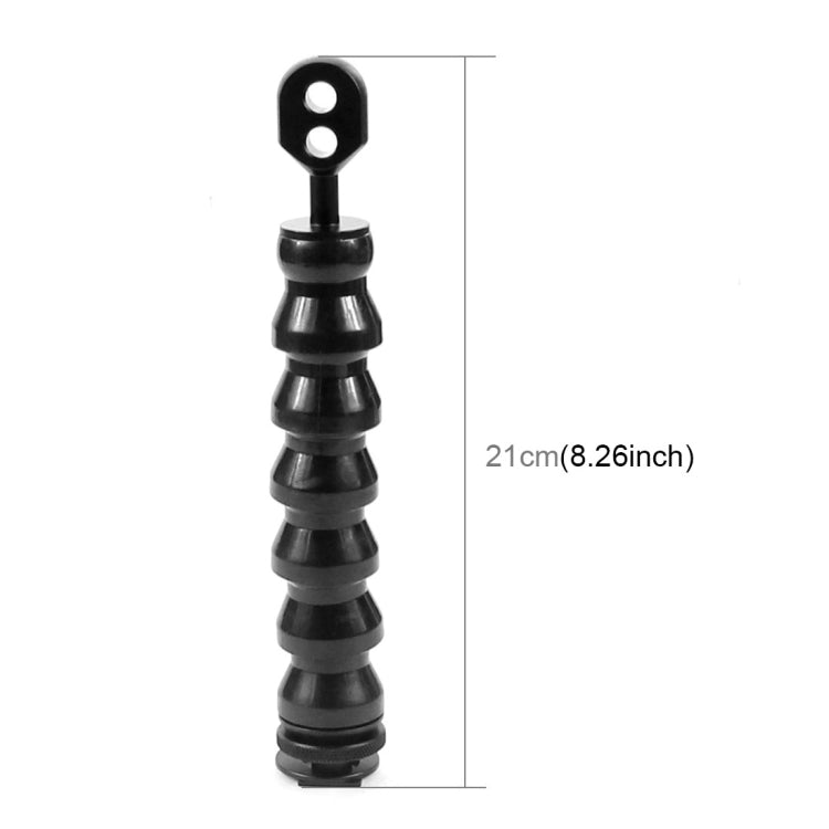 PULUZ Flexible Flashlight Strobe Holder Hot Shoe Mount to YS Head Adapter