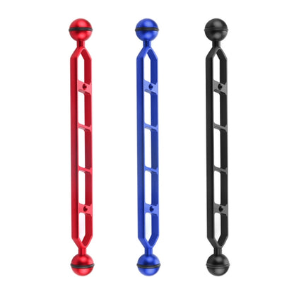 PULUZ 11.0 inch 27.9cm Aluminum Alloy Dual Balls Arm, Ball Diameter: 25mm, 11.0 inch (Black)