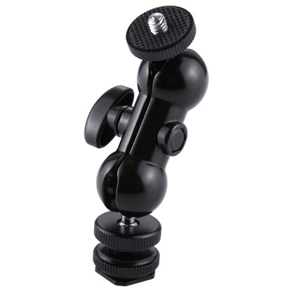 PULUZ Flash Hot Shoe Swivel Ball Head 1/4 inch Tripod Screw Magic Arm with Lock, Magic Arm