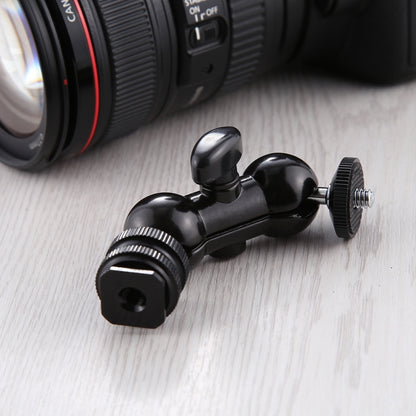 PULUZ Flash Hot Shoe Swivel Ball Head 1/4 inch Tripod Screw Magic Arm with Lock, Magic Arm