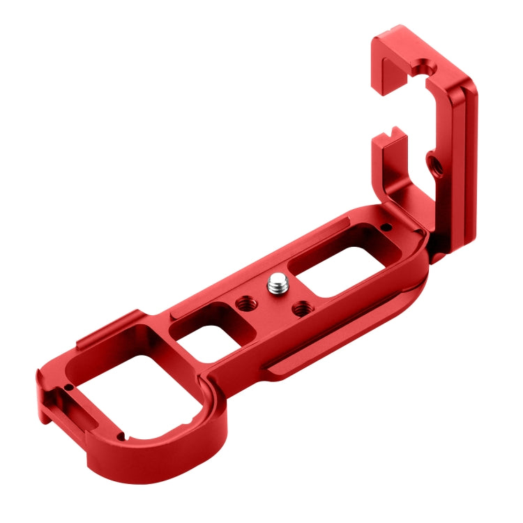 PULUZ 1/4 inch Vertical Shoot Quick Release L Plate Bracket Base Holder for Sony A7R / A7 / A7S, For Sony A7R (Red), For Sony A7R (Black)