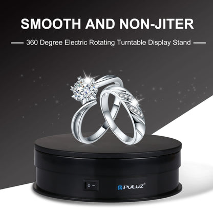 PULUZ 15cm USB Electric Rotating Turntable Display Stand Video Shooting Props Turntable for Photography, Load 1-5kg, 15cm Load 1-5kg Black, 15cm Load 1-5kg White