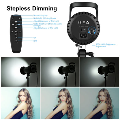 PULUZ 150W Studio Video Light 5600K Monochromatic Temperature Built-in Dissipate Heat System with Remote Control, 150W 5600K US Plug, 150W 5600K UK Plug, 150W 5600K EU Plug, 150W 5600K AU Plug
