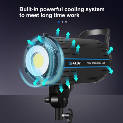 PULUZ 150W Studio Video Light 5600K Monochromatic Temperature Built-in Dissipate Heat System with Remote Control, 150W 5600K US Plug, 150W 5600K UK Plug, 150W 5600K EU Plug, 150W 5600K AU Plug