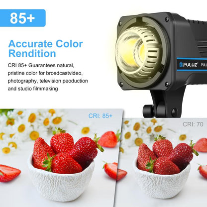 PULUZ 220V 120W Studio Video Light Dual Color Temperature Built-in Dissipate Heat System with Remote Control, 120W 2700K-6500K UK Plug, 120W 2700K-6500K US Plug, 120W 2700K-6500K EU Plug