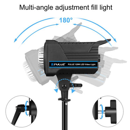 PULUZ 220V 120W Studio Video Light Dual Color Temperature Built-in Dissipate Heat System with Remote Control, 120W 2700K-6500K UK Plug, 120W 2700K-6500K US Plug, 120W 2700K-6500K EU Plug