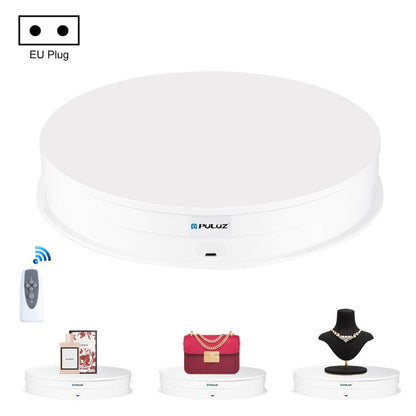PULUZ 30cm Adjusting Speed Rotating Turntable Display Stand, Load 10-15kg, EU Plug, 30cm Load 10-15kg Black EU Plug, 30cm Load 10-15kg White EU Plug