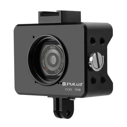 PULUZ Housing Shell CNC Aluminum Alloy Protective Cage with 37mm UV Lens & Base Mount & Screw for Sony RX0, Cage Kits Black(AE), Cage Kits Black