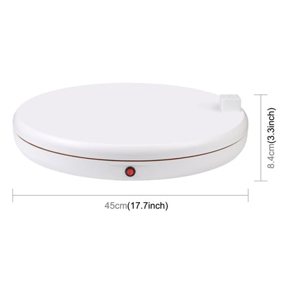 PULUZ 45cm Remote Control Adjusting Speed Rotating Turntable Display Stand with Power Socket, White, Load 100kg, 45cm Load 100kg White US Plug with Power Socket, 45cm Load 100kg White UK Plug with Power Socket...