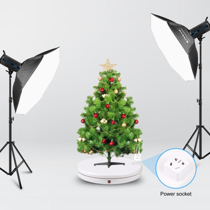 PULUZ 45cm Remote Control Adjusting Speed Rotating Turntable Display Stand with Power Socket, White, Load 100kg, 45cm Load 100kg White US Plug with Power Socket, 45cm Load 100kg White UK Plug with Power Socket...