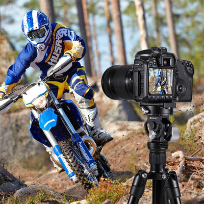 PULUZ 2-Way Pan/Tilt Tripod Head Panoramic Photography Head with Quick Release Plate & 3 Bubble Level, 2-Way Pan/Tilt Tripod