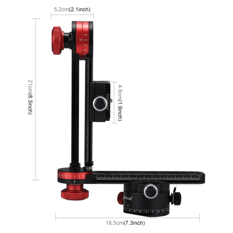 PULUZ 720 Degree Panoramic Aluminum Alloy Ball Head Quick Release Plate Kits, Big Size