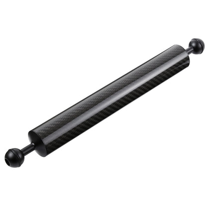 PULUZ 14.56 inch 37cm Length 40mm Diameter Dual Balls Carbon Fiber Floating Arm, Ball Diameter: 25mm, Buoyancy: 300g, 14 inch 300g Buoyancy