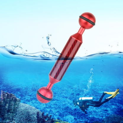 PULUZ 5 inch 13cm Length 20.8mm Diameter Dual Balls Carbon Fiber Floating Arm, Ball Diameter: 25mm, 5 inch Blue, 5 inch Red, 5 inch Black