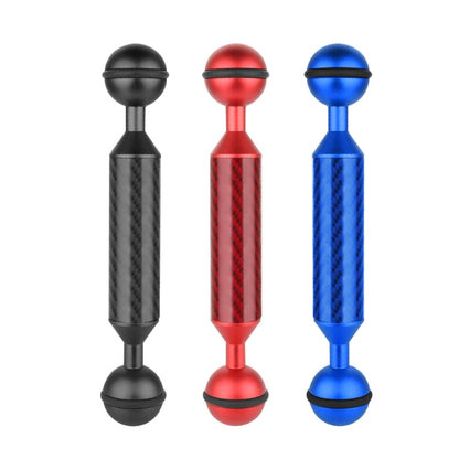 PULUZ 5 inch 13cm Length 20.8mm Diameter Dual Balls Carbon Fiber Floating Arm, Ball Diameter: 25mm, 5 inch Blue, 5 inch Red, 5 inch Black