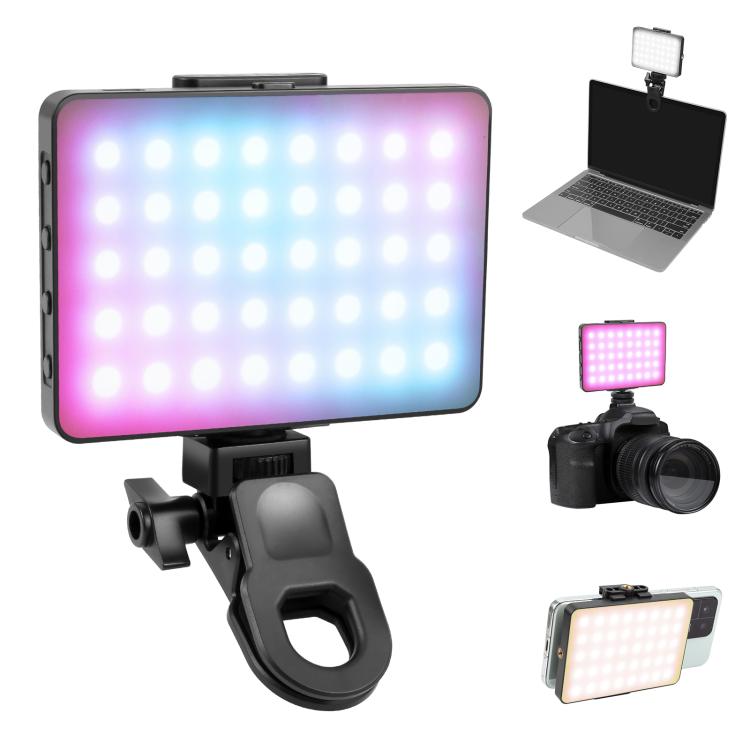 PULUZ Thin Pocket 94 LEDs RGB Full Color Beauty Fill Light Handheld Photography LED Light, 94 LED