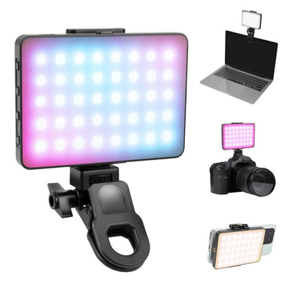 PULUZ Thin Pocket 94 LEDs RGB Full Color Beauty Fill Light Handheld Photography LED Light, 94 LED