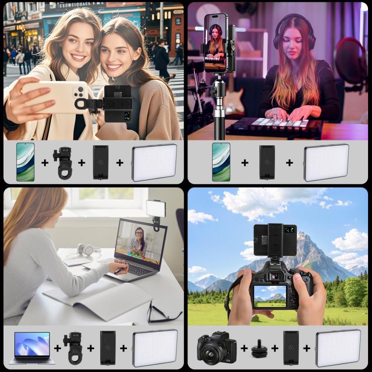PULUZ Thin Pocket 94 LEDs RGB Full Color Beauty Fill Light Handheld Photography LED Light, 94 LED
