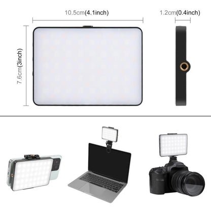 PULUZ Thin Pocket 94 LEDs RGB Full Color Beauty Fill Light Handheld Photography LED Light, 94 LED