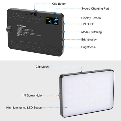 PULUZ Thin Pocket 94 LEDs RGB Full Color Beauty Fill Light Handheld Photography LED Light, 94 LED