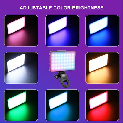 PULUZ Thin Pocket 94 LEDs RGB Full Color Beauty Fill Light Handheld Photography LED Light, 94 LED