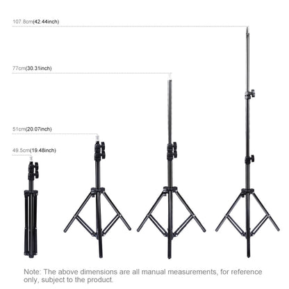 PULUZ 1.1m Height Tripod Mount Holder for Vlogging Video Light  Live Broadcast Kits, 1.1m Tripod