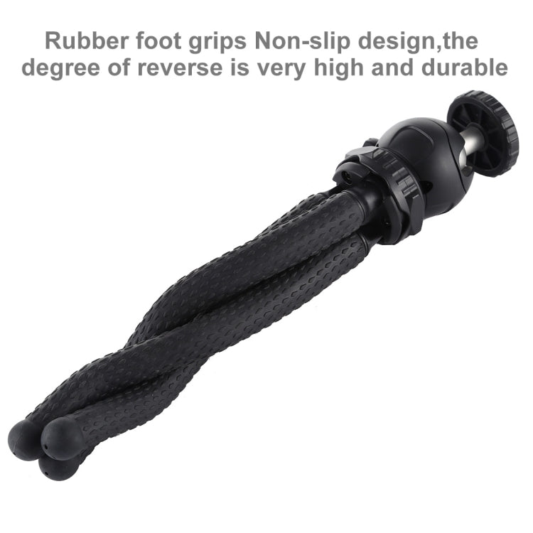 PULUZ Mini Octopus Flexible Tripod Holder with Ball Head for SLR Cameras, GoPro, Cellphone, Size: 25cmx4.5cm, 25cm Tripod